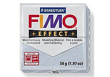 Fimo Effect, серебряный с блестками (812)