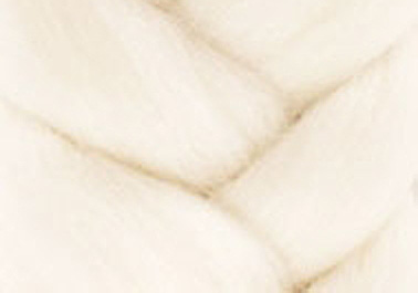 Камтекс, шерсть для валяния, полутонкая, белая, 50 г