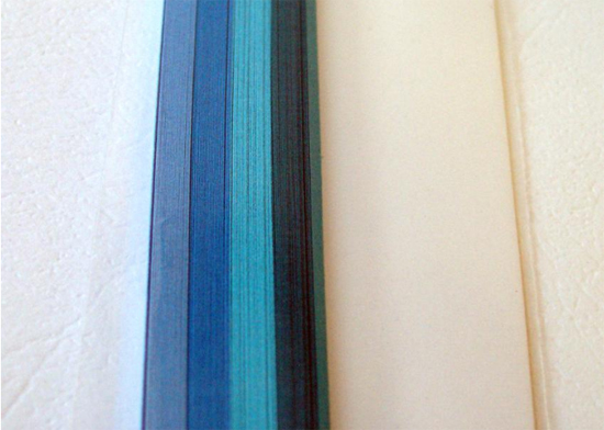 Бумага для квиллинга, набор № 6, голубой микс, 3 мм