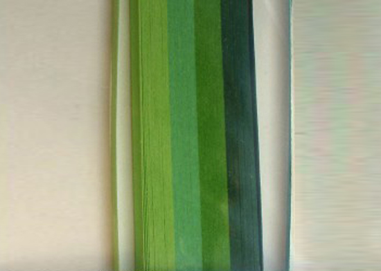 Бумага для квиллинга, набор № 7, зеленый микс, 3 мм