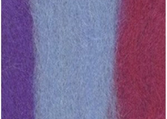 Шерсть для валяния ТКФ полутонкая мультиколор, цвет 6081, 50 г