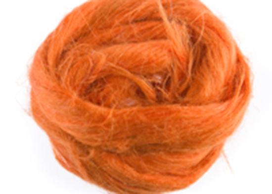 Волокна льна, оранжевые, 10 г