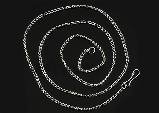 Сербро, цепочка, ленточное  плетение, 1,6 мм, 43 см