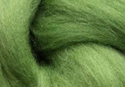 ТКФ, шерсть для валяния, полутонкая, зеленое яблоко