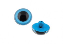 Глазки для игрушек CRP-12 кристальные, голубые, d 12 мм