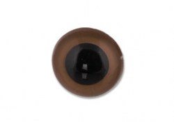 Глазки для игрушек CRP-12 кристальные, коричневые, d 12 мм