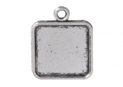 Черненое серебро, сеттинг - квадрат JC-700, 15*15 мм