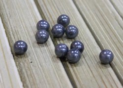 Пластиковые бусины под жемчуг, темное серебро, 10 мм, 10 шт
