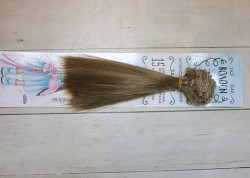 Волосы-тресс прямые 15 см, ширина 100 см, цвет №27А
