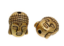 Античное золото, спейсер Будда, 11*9 мм, 3 шт