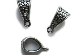 Античное серебро, бейл леопард, 14*8 мм, 3 шт