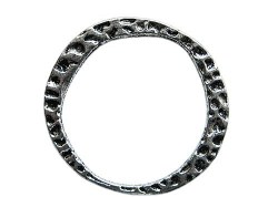 Античное серебро, коннектор кольцо, 30*28 мм, 2 шт