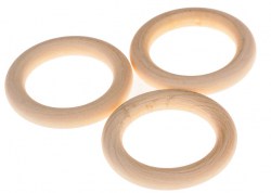 Деревянное кольцо натуральное, d 50 мм, 1 шт