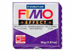 Fimo Effect, фиолетовый с блестками (602)