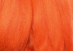 LG Wool, полутонкая шерсть для валяния, морковная, 50 г