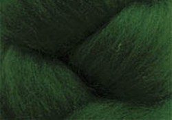 Камтекс, шерсть для валяния, полутонкая, зеленая темная, 50 г