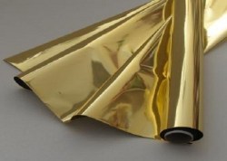 Упаковочная пленка полисилк, цвет золотой, 1 м
