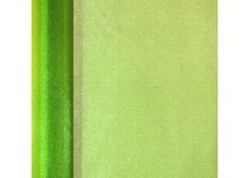 Флористическая органза-снег, зеленое яблоко, 70 см, 1 м