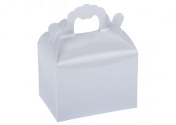 Коробочка пластик, белая, 11*14*8 см