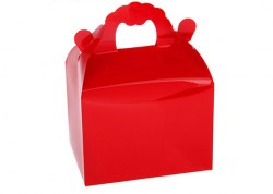 Коробочка пластик, красная, 11*14*8 см