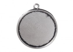 Черненое серебро, сеттинг - круг JC-669, 20 мм