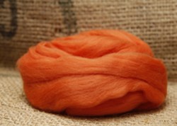 Камтекс, шерсть для валяния, полутонкая, оранжевая, 50 г