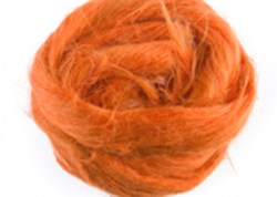 Волокна льна, оранжевые, 10 г
