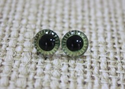 Глазки для игрушек, зеленые, d 11 мм, пара