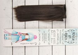Волосы-тресс прямые 15 см, ширина 100 см, цвет №8