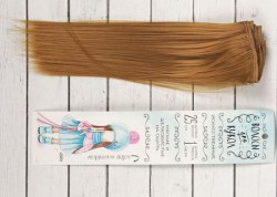 Волосы-тресс прямые 25 см, ширина 100 см, цвет №16А