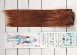 Волосы-тресс прямые 25 см, ширина 100 см, цвет №30В