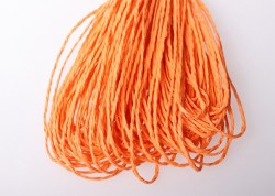 Шнур бумажный, оранжевый, толстый, 1 м