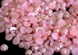 Полубусины жемчужные, розовые, 6 мм, 10 г