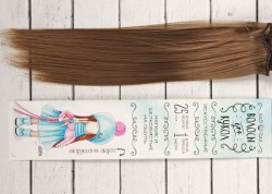 Волосы-тресс прямые 25 см, ширина 100 см, цвет №18Т