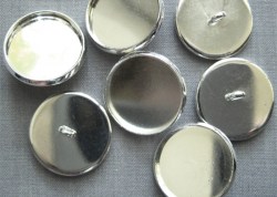 Серебро, сеттинг для пуговицы, 2 шт.,  d 16-18 мм