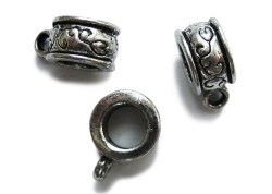 Античное серебро, бейл Пандора, 13*9 мм, отв 5.5 мм, 3 шт