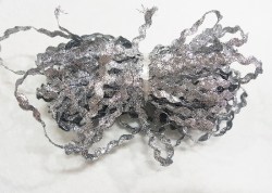 Тесьма вьюнок металлизированная, серебро, 5 мм, 1 м