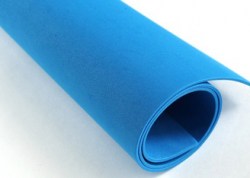 Фоамиран,  ярко-голубой, 1 мм